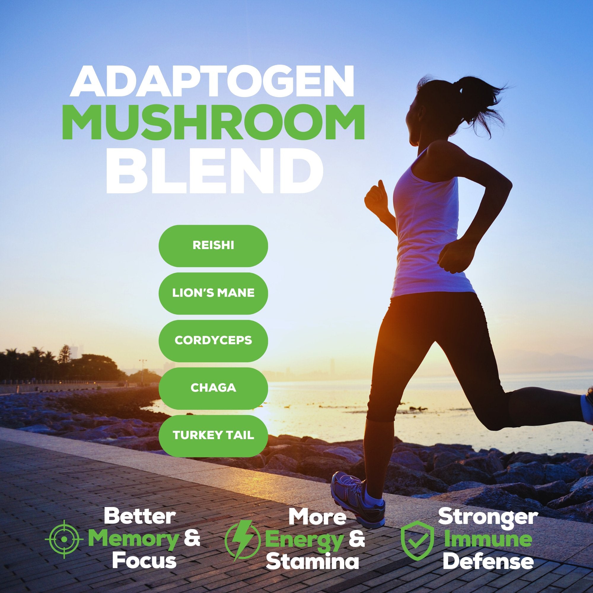 Decaffeinated Instant Mushroom Coffee with Spice & Adaptogen Superfoods Blend - MUUK' SUPERFOODS