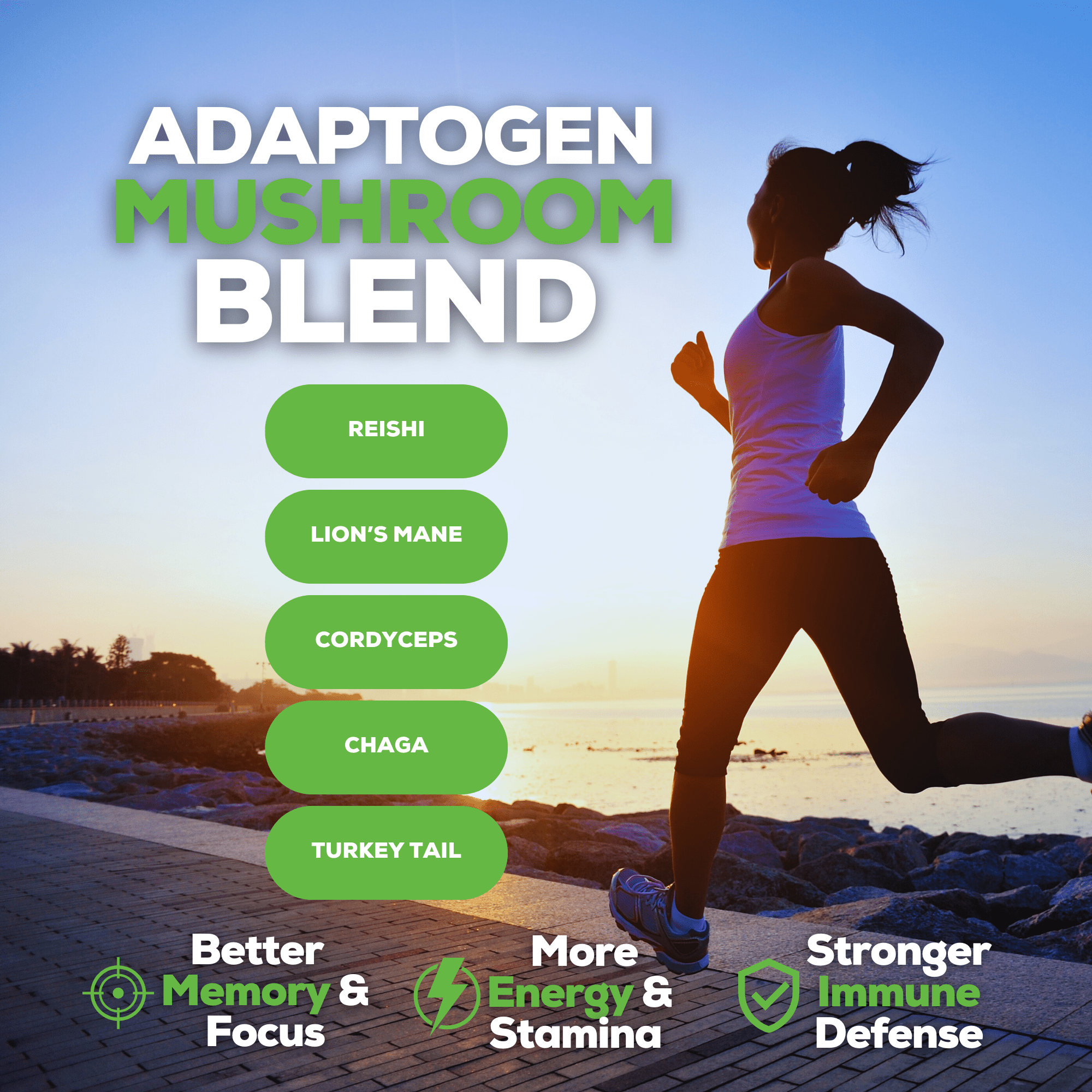 MUUK' SHROOM DECAF | Decaffeinated Instant Mushroom Coffee | Spice & Adaptogen Mushroom Blend | 145g 30 cups - MUUK' SUPERFOODS