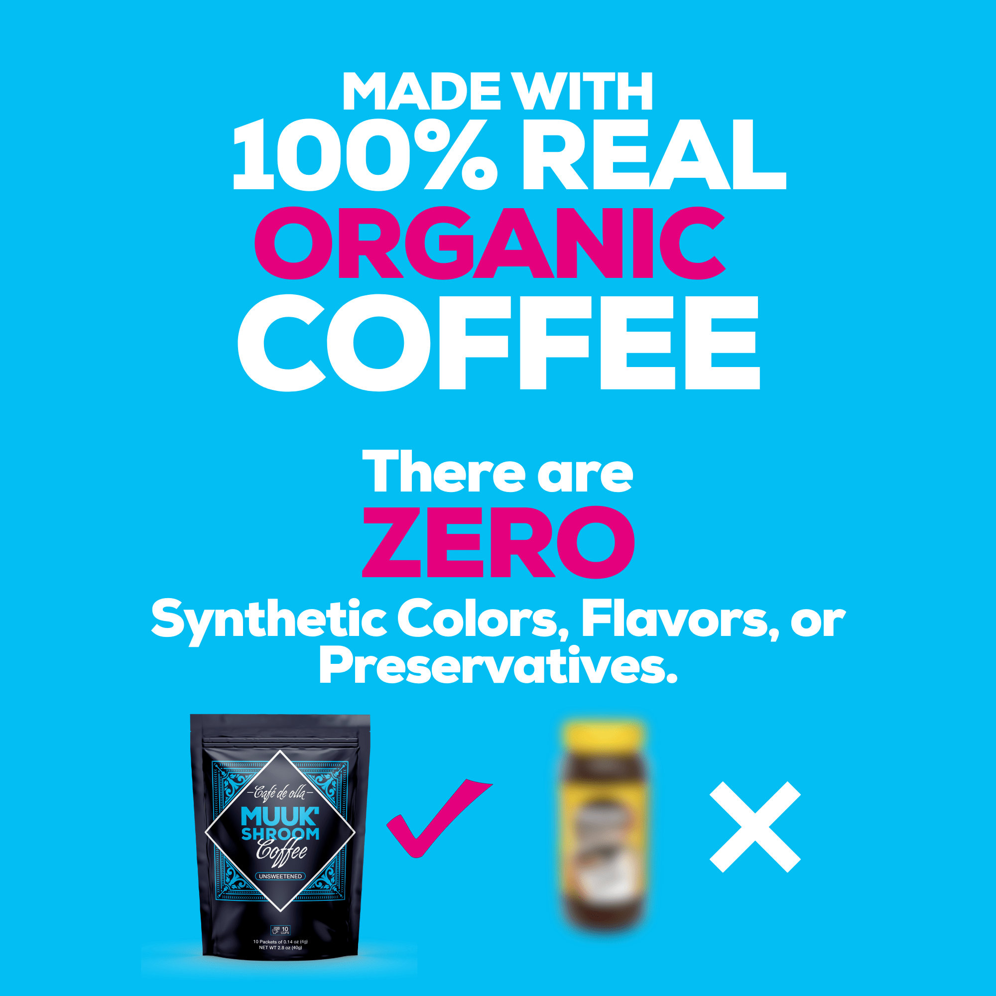 MUUK' SPICED COFFEE | Organic Instant Mushroom Coffee with Spice & Adaptogen Superfoods Blend - MUUK' SUPERFOODS