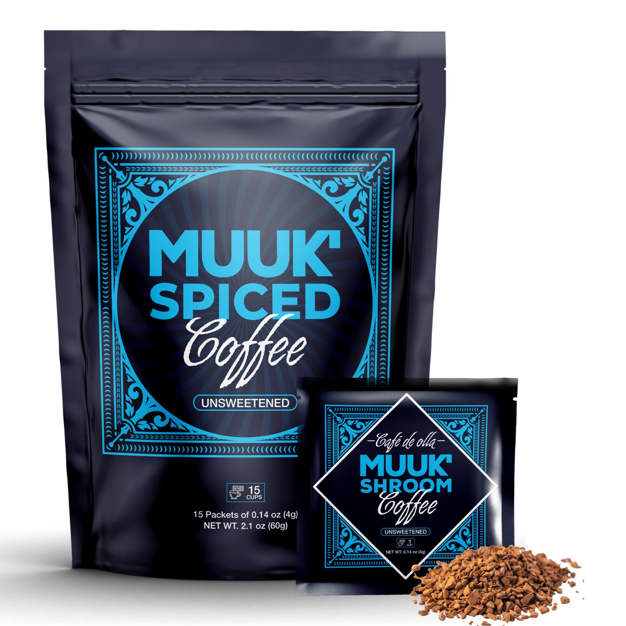 MUUK' SPICED COFFEE | Organic Instant Mushroom Coffee with Spice & Adaptogen Superfoods Blend - MUUK' SUPERFOODS