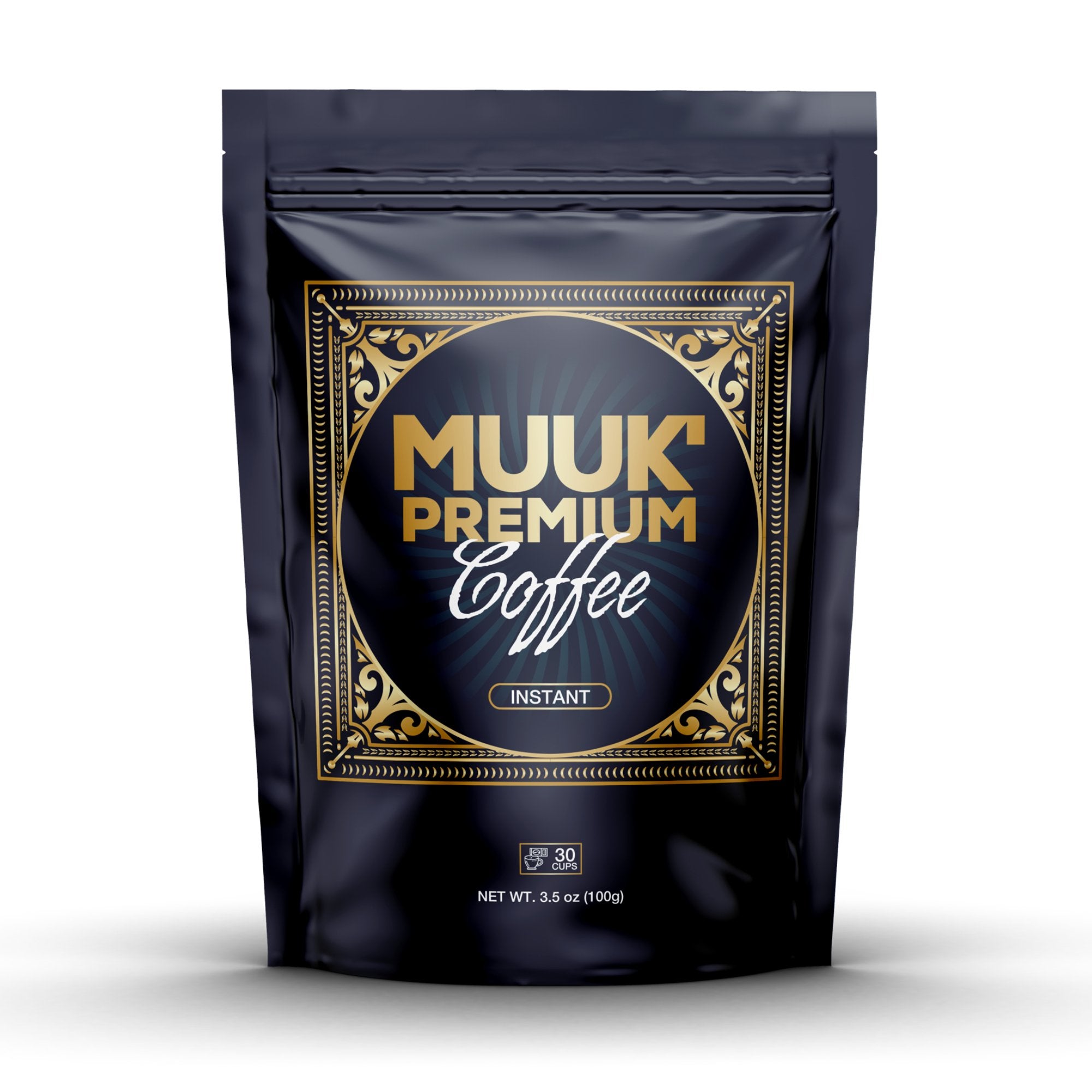 MUUK' Premium Instant Coffee - 3.5oz Bag | 100% Arabica Medium Roast | Berry & Red Fruits Notes | 30 Servings - MUUK' SUPERFOODS US