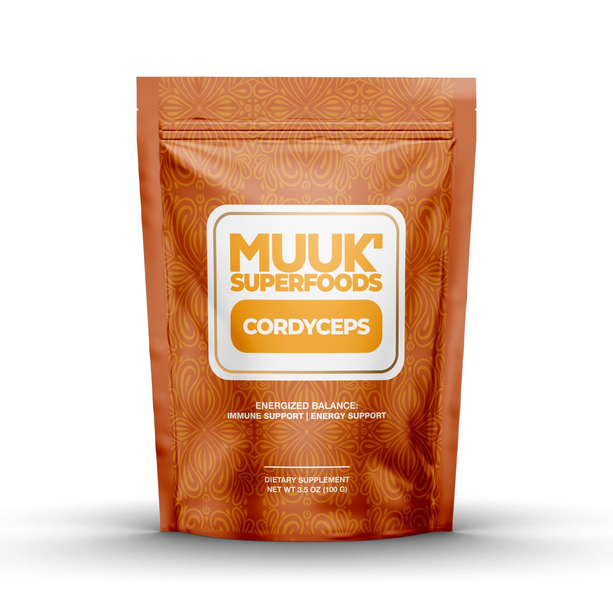 Organic CORDYCEPS Mushroom Powder | Energized Balance: Immune & Energy Support - MUUK' SUPERFOODS US