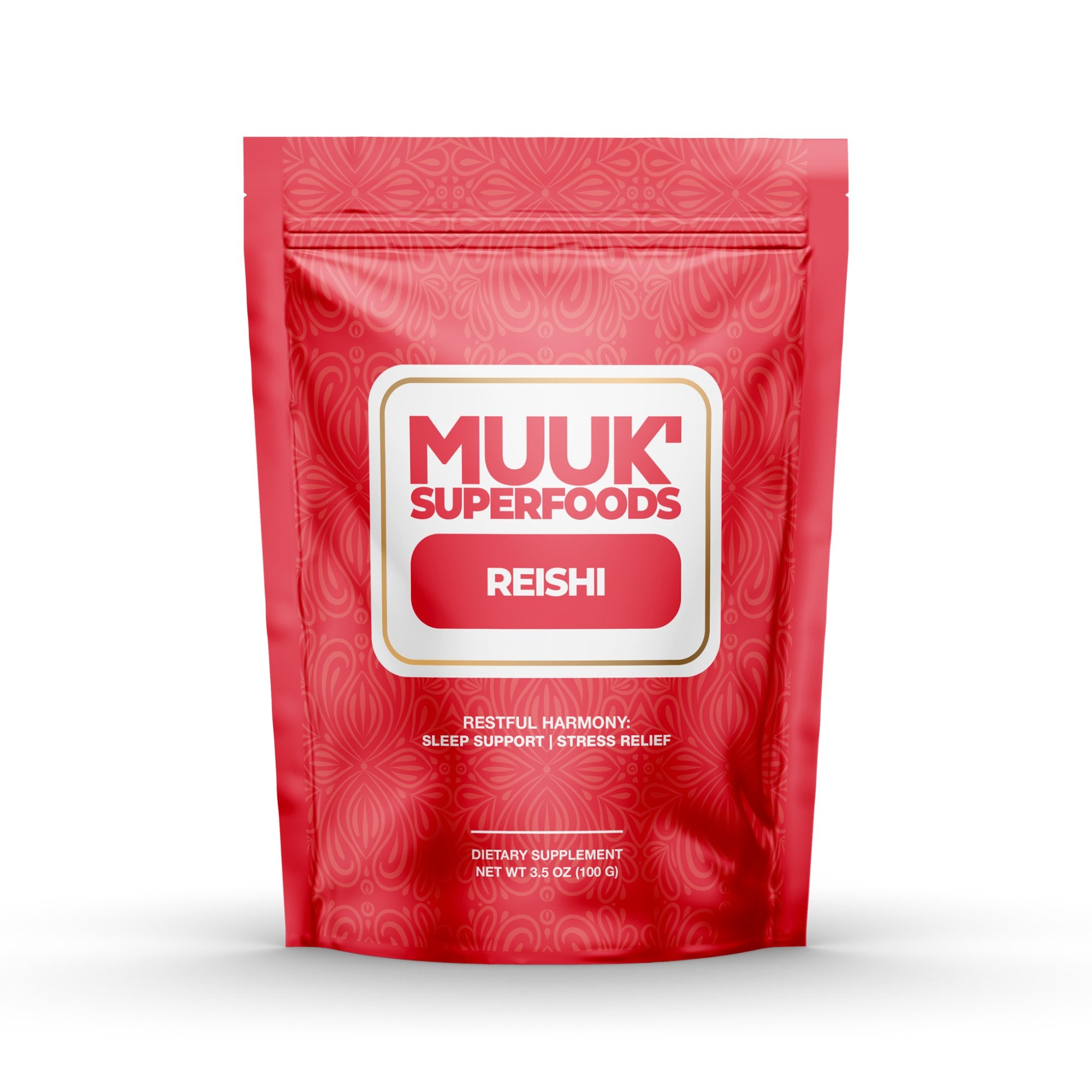 Organic REISHI Mushroom Powder | Restful Harmony: Sleep Support & Stress Relief - MUUK' SUPERFOODS US